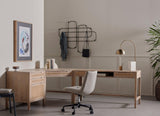 Four Hands Clarita Desk System With Filing Cabinet