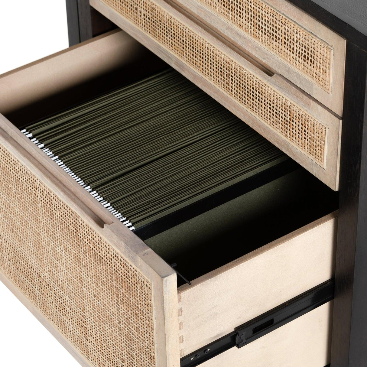 Four Hands Clarita Desk System With Filing Cabinet