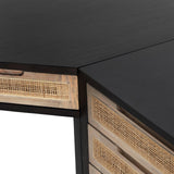 Four Hands Clarita Desk System With Filing Cabinet