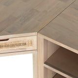 Four Hands Clarita Desk System With Filing Credenza