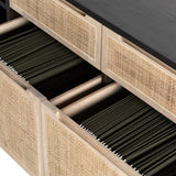 Four Hands Clarita Desk System With Filing Credenza