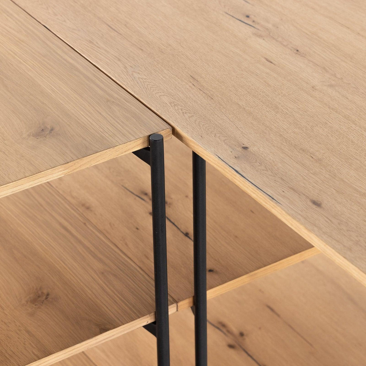 Four Hands Eaton Modular Desk With Open Shelving Unit