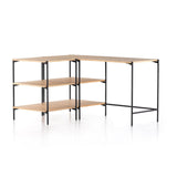 Four Hands Eaton Modular Desk With Open Shelving Unit