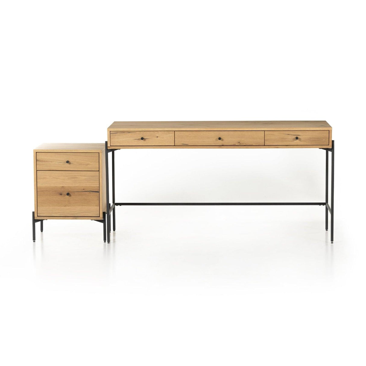 Four Hands Eaton Desk With Filing Cabinet