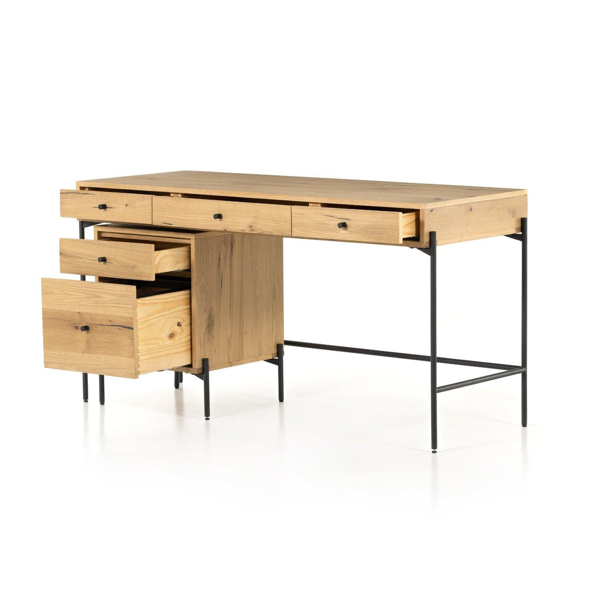 Four Hands Eaton Desk With Filing Cabinet