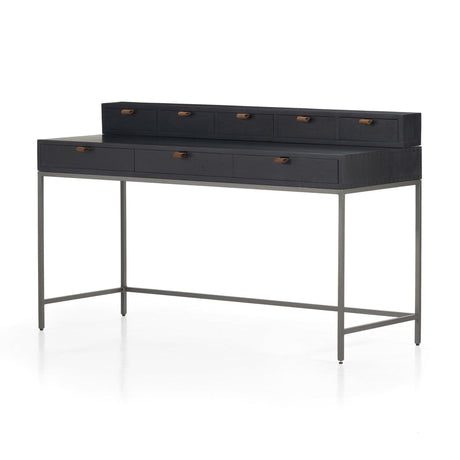 Four Hands Trey Writing Desk With 5 Drawer Organizer