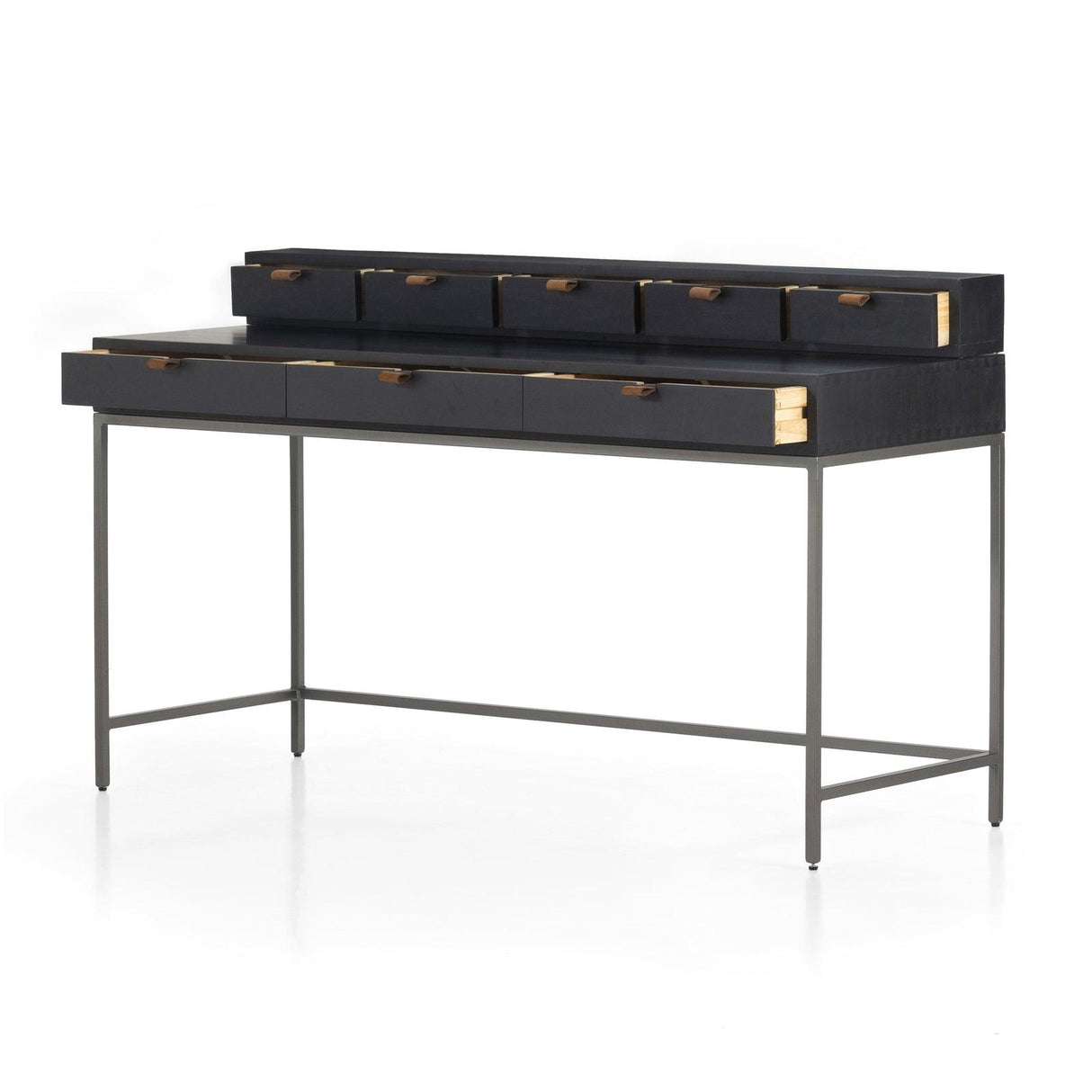 Four Hands Trey Writing Desk With 5 Drawer Organizer
