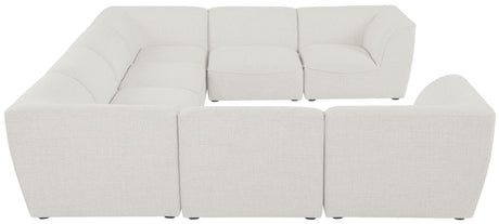 Miramar - Modular Sectional 8 Piece - Cream - Home Elegance USA