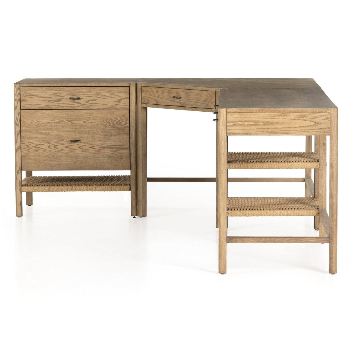 Four Hands Zuma Modular Desk With Filing Cabinet