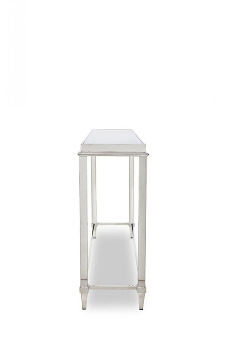 Modrest Agar Modern Glass & Stainless Steel Console Table Vghb235X