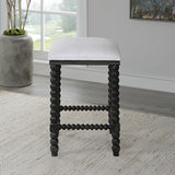 Uttermost Pryce Black Backless Counter Stool - Home Elegance USA