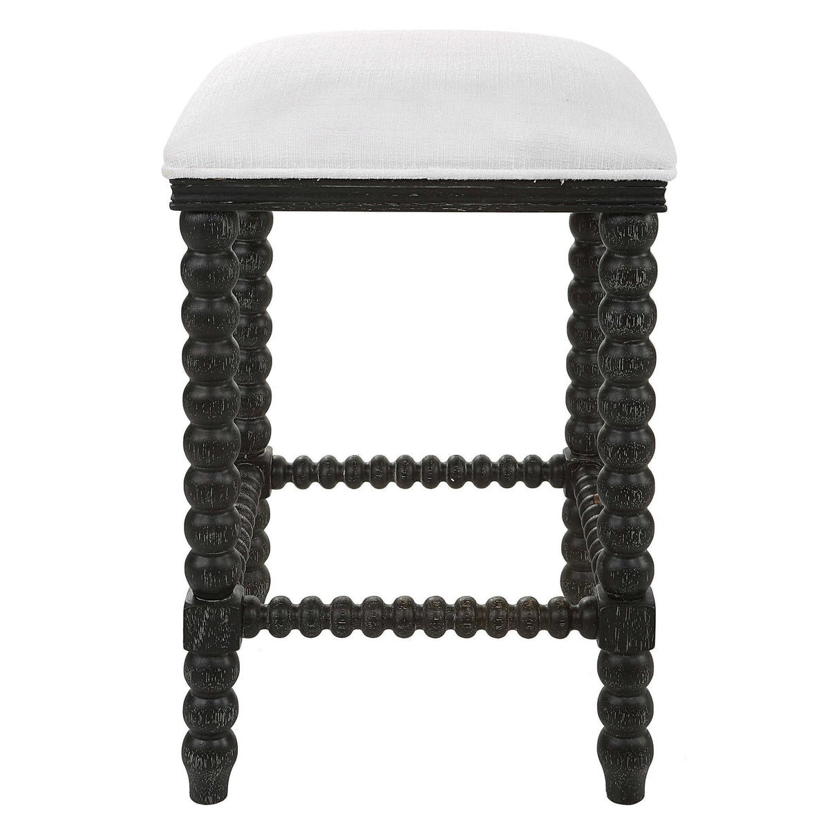 Uttermost Pryce Black Backless Counter Stool - Home Elegance USA