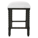 Uttermost Pryce Black Backless Counter Stool - Home Elegance USA