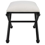 Andrews White Small Bench | Uttermost | Home Elegance USA