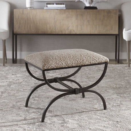 Uttermost Hacienda Plush Latte Small Bench - Home Elegance USA