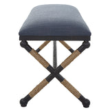 Uttermost Firth Rustic Navy Bench - Home Elegance USA