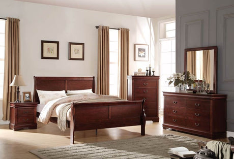 Acme Furniture - Louis Philippe Cherry 3 Piece Full Bedroom Set - 23757F-3SET