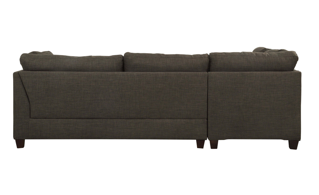 Laurissa - Sectional Sofa - Charcoal Linen - Home Elegance USA