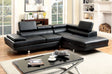 Kemina - Sectional & Speaker Console - Black