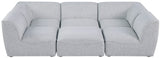 Miramar - Modular Sectional 6 Piece - Gray - Modern & Contemporary - Home Elegance USA