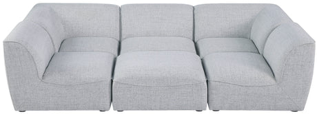 Miramar - Modular Sectional 6 Piece - Gray - Modern & Contemporary - Home Elegance USA