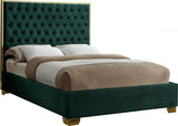 Meridian Furniture - Lana Velvet King Bed In Green - Lanagreen-K