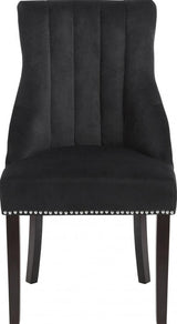 Meridian Furniture - Oxford Velvet Dining Chair In Black (Set Of 2) - 721Black-C