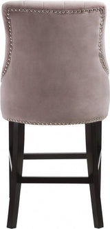 Meridian Furniture - Oxford Velvet Counter Stool In Pink (Set Of 2) - 722Pink-C