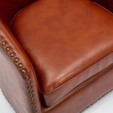 Trenton Swivel Arm Chair - Caramel - Home Elegance USA