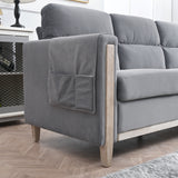 Comfortable Solid Wood Three-Seater Sofa - Soft Cushions, Durable and Long-lasting,79.5" Sofa Couch for Living Room - Home Elegance USA