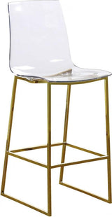 Meridian Furniture - Lumen Counter Stool Set Of 2 In Gold - 719