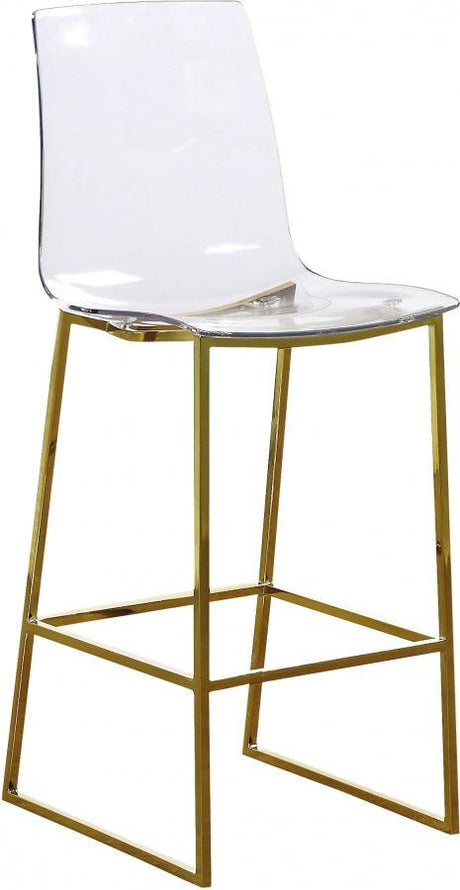 Meridian Furniture - Lumen Counter Stool Set Of 2 In Gold - 719