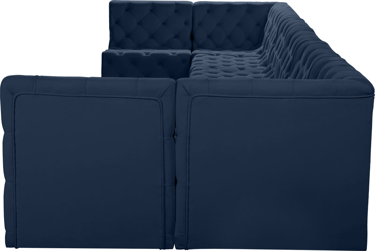 Tuft - Modular Sectional 8 Piece - Navy - Modern & Contemporary - Home Elegance USA