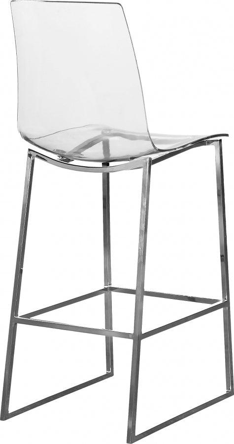 Meridian Furniture - Lumen Counter Stool Set Of 2 In Chrome - 720