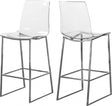 Lumen Counter Stool Set Of 2 In Chrome - 720 | Meridian
