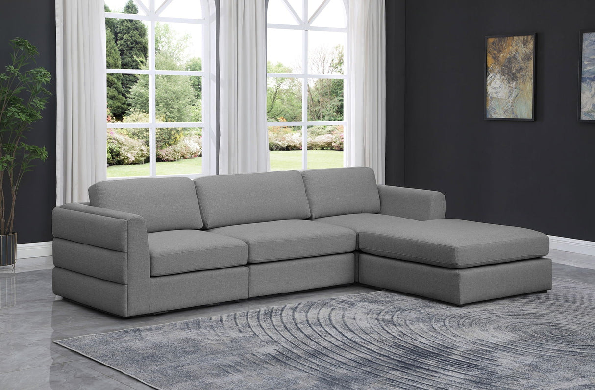 Beckham - Modular Sectional 4 Piece- Gray - Home Elegance USA