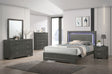 Alison - 4 Piece Queen Bedroom Set - Dark Gray