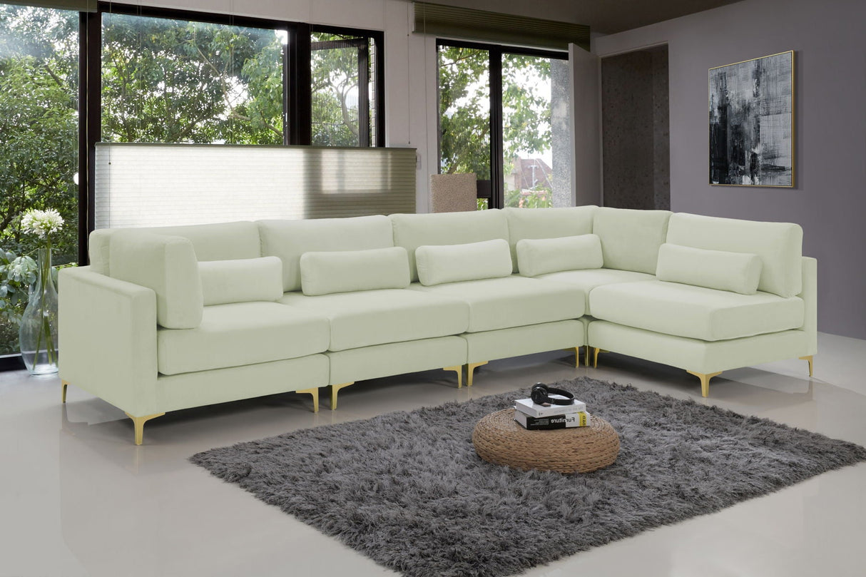 Julia - Modular Sectional 5 Piece - Cream - Home Elegance USA