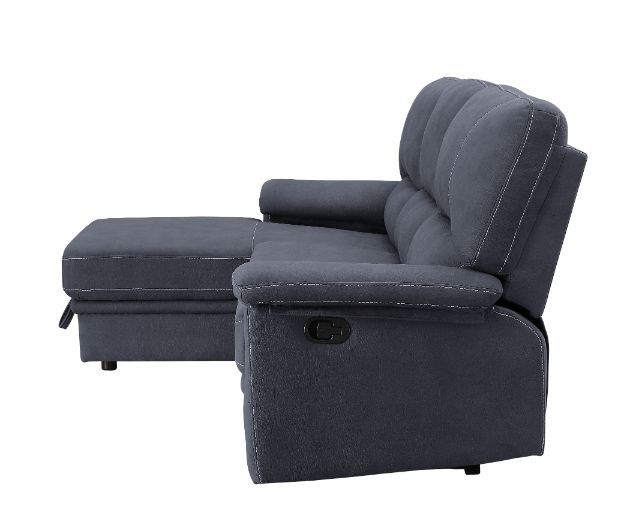 Trifora - Sectional Sofa - Dark Gray Fabric - Home Elegance USA