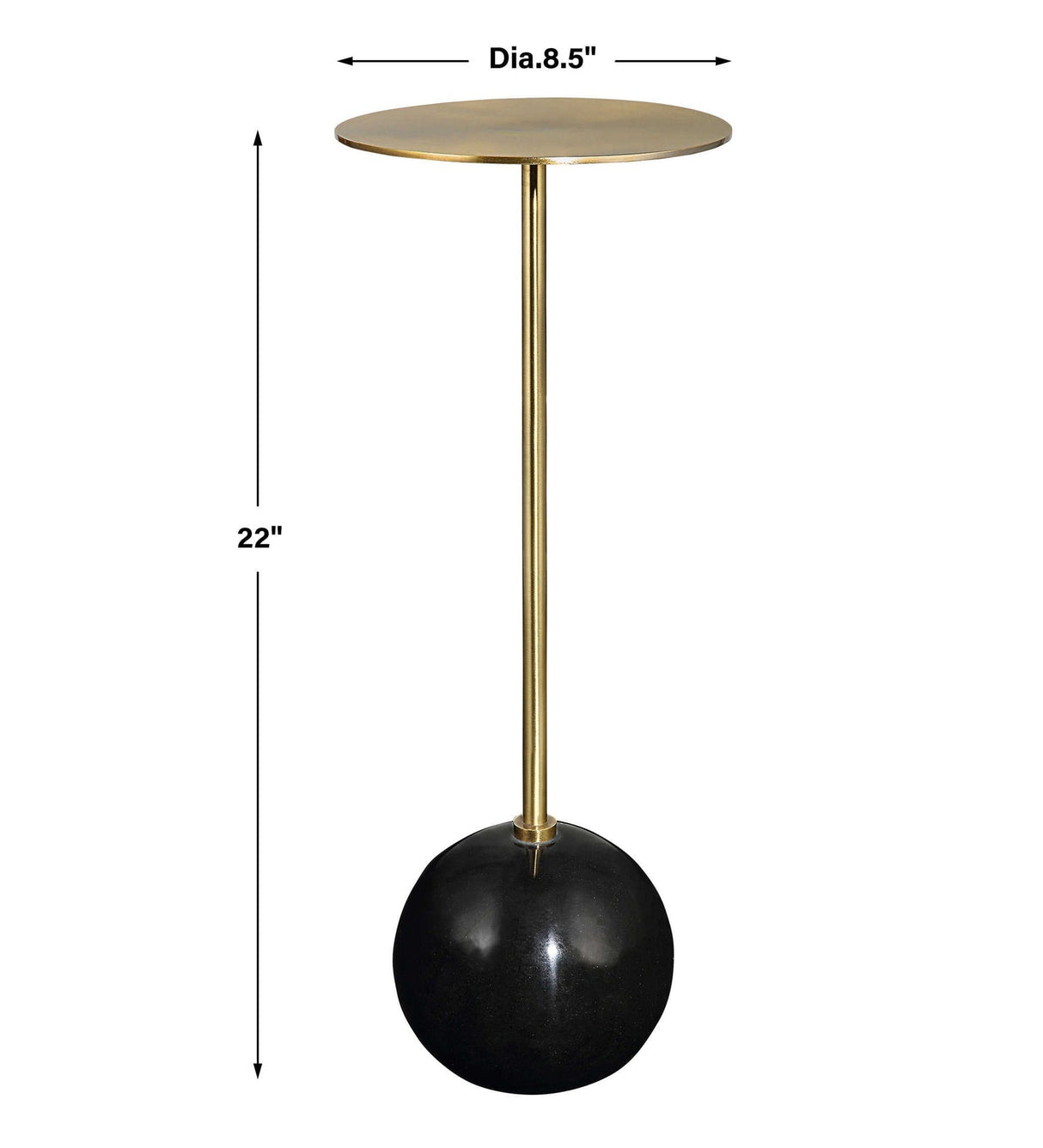 Uttermost Gimlet Brass Drink Table - Home Elegance USA