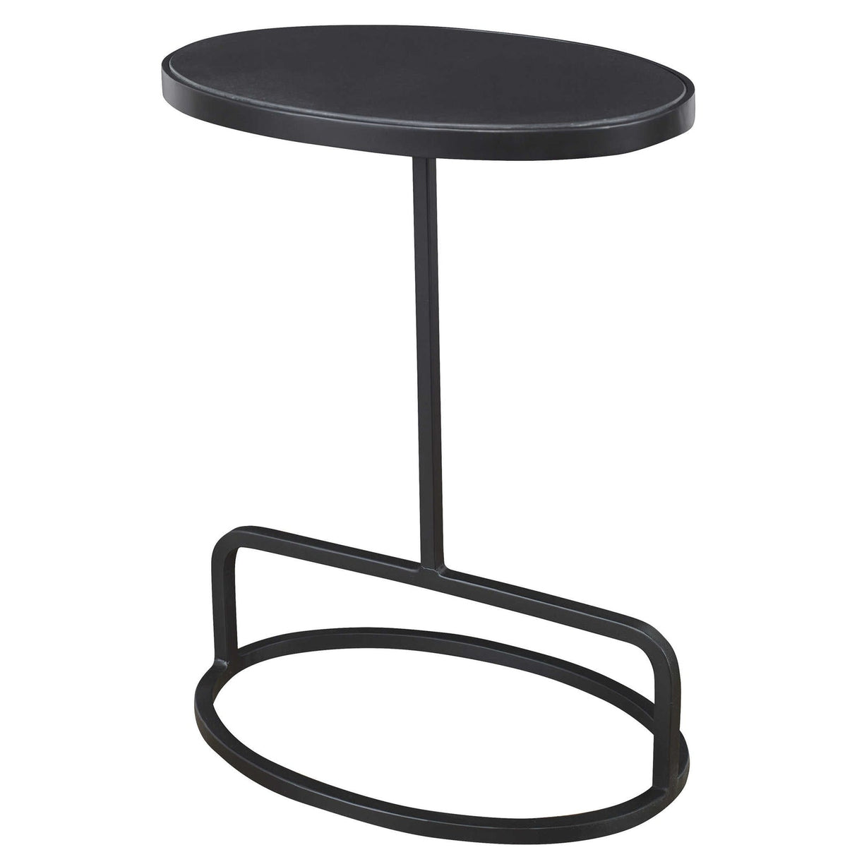 Uttermost Jessenia Black Marble Accent Table - Home Elegance USA