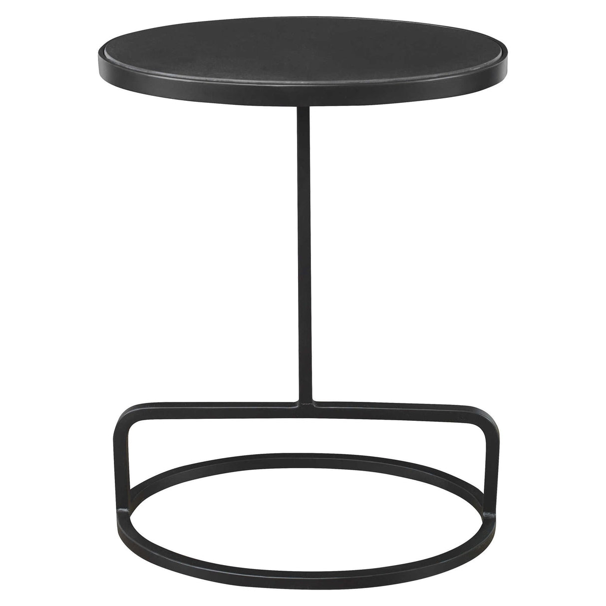 Uttermost Jessenia Black Marble Accent Table - Home Elegance USA