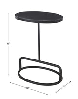 Uttermost Jessenia Black Marble Accent Table - Home Elegance USA