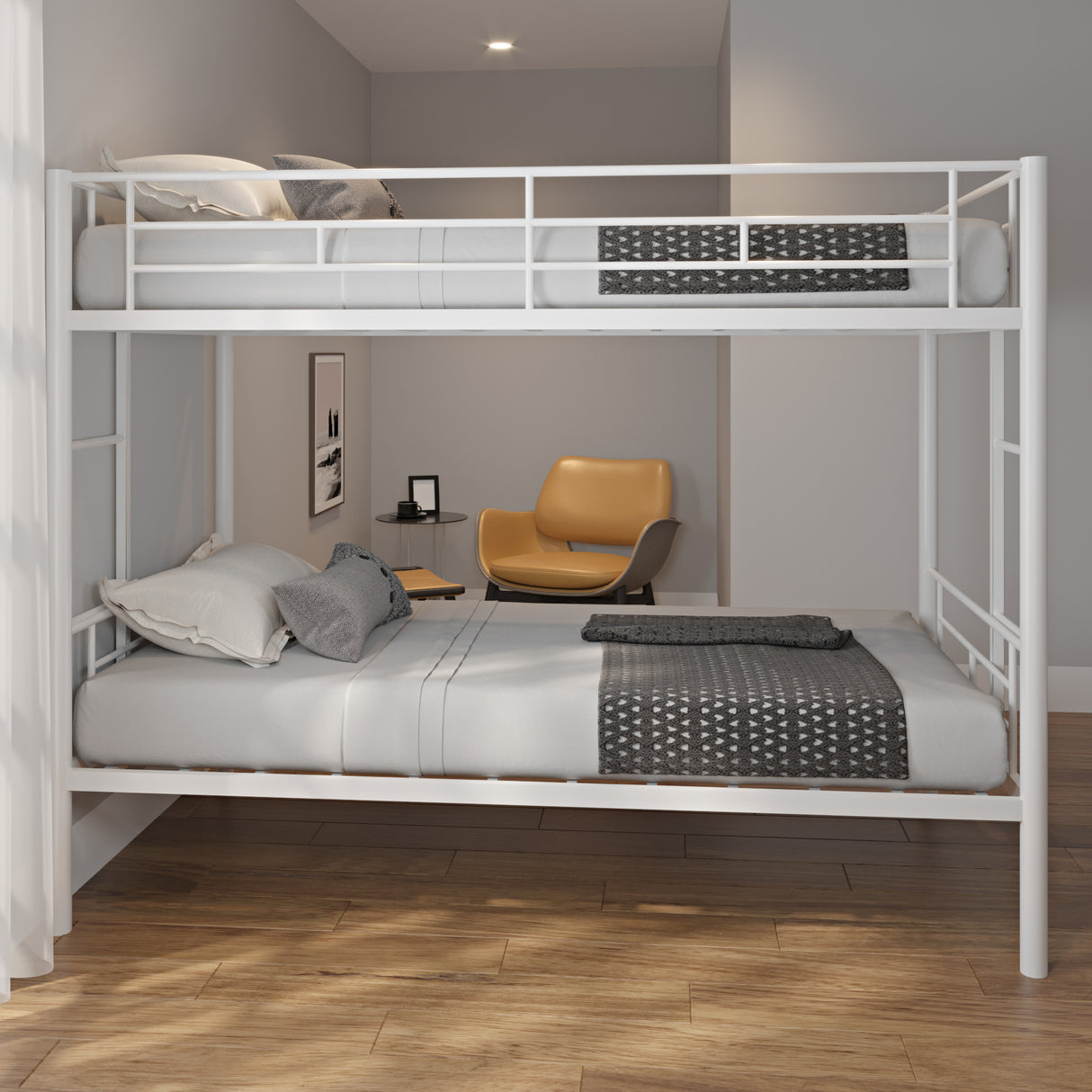 Twin over twin bunk bed (new sku: W42752423) - Home Elegance USA