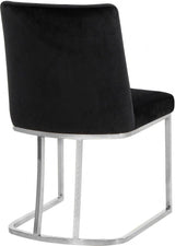 Meridian Furniture - Heidi Velvet Dining Chair In Black (Set Of 2) - 728Black-C