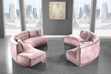 Meridian Furniture - Kenzi 2 Piece Sectional Velvet In Pink - 641Pink-Sectional