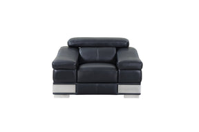 Top Grain Italian Leather Chair - Home Elegance USA