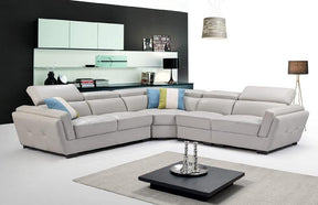 2566 Sectional Sofa In Light Grey - 2566-Sec | ESF