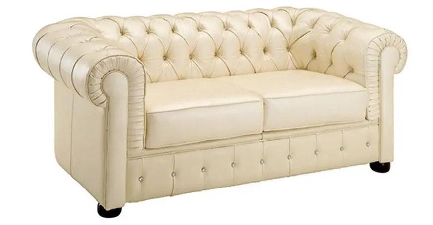 258 Contemporary Sofa And Loveseat In Ivory Color By Esf Furniture - ESF Furniture