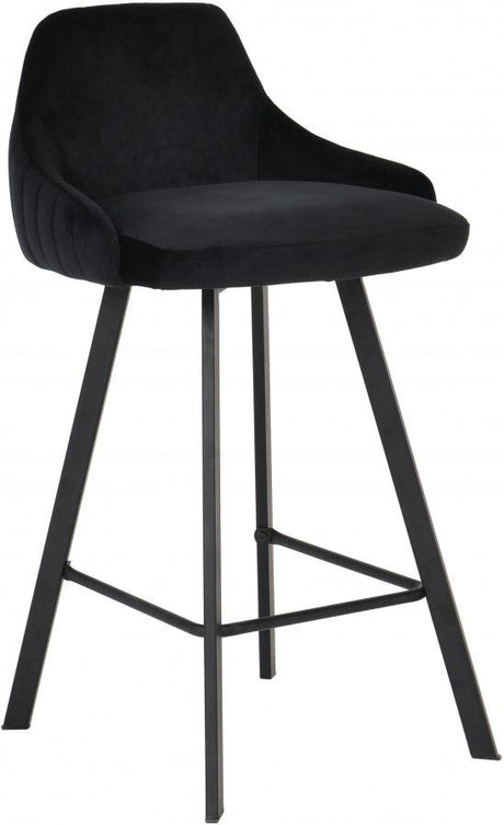 Meridian Furniture - Viviene Counter Stool In Black (Set Of 2) - 761Black